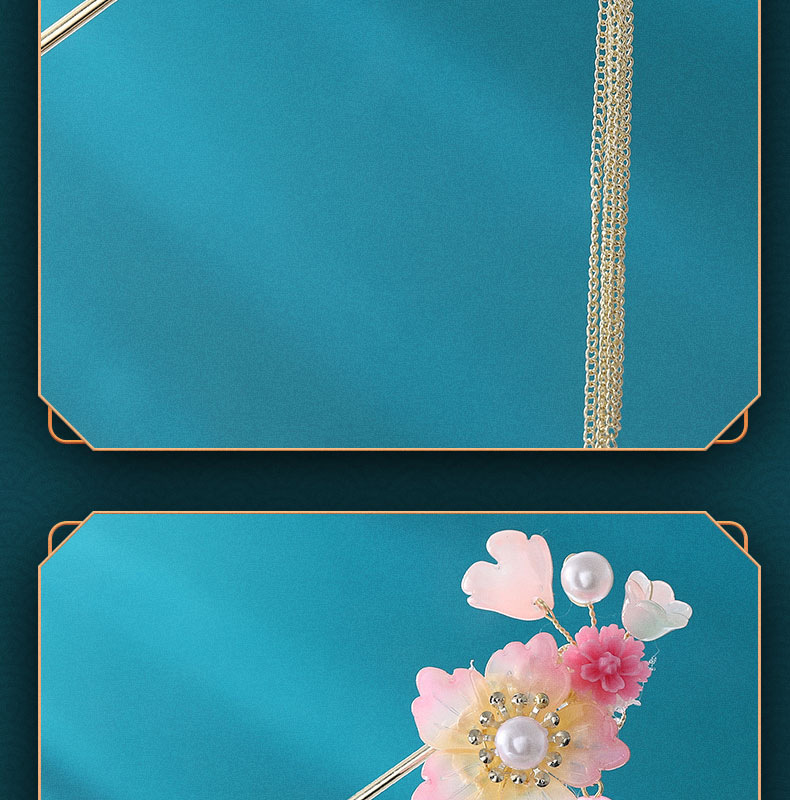 Ancient-style tassel hairpins, metal court-style headwear, versatile for daily use, Hanfu, new Chinese-style cheongsam hair accessories for women pic 16