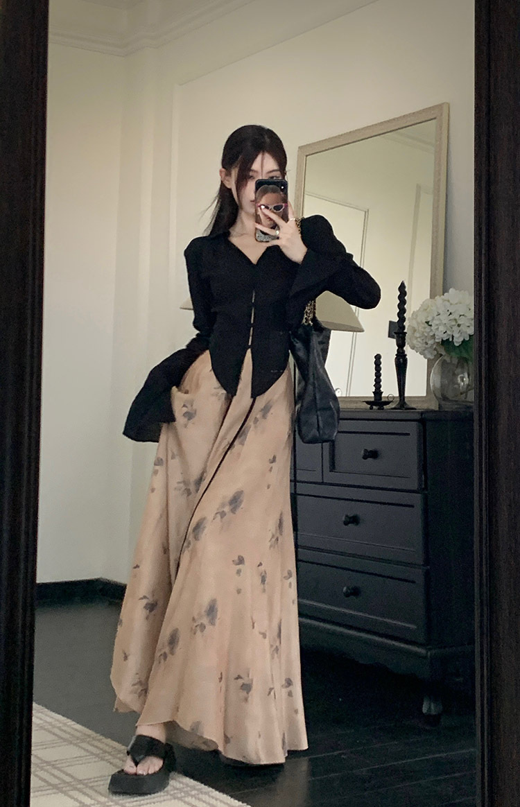 A new Chinese-style long-sleeved shirt set for women in spring and autumn, with a cool and Zen-like atmosphere. A two-piece skirt and trousers set pic 45