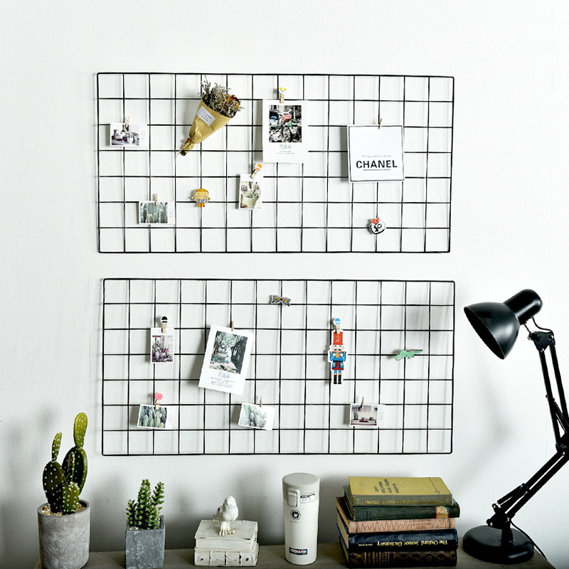 Small black mesh, black dipped plastic mesh, grid mesh, iron wire welded mesh, edge clamped mesh, grid photo wall pic 13