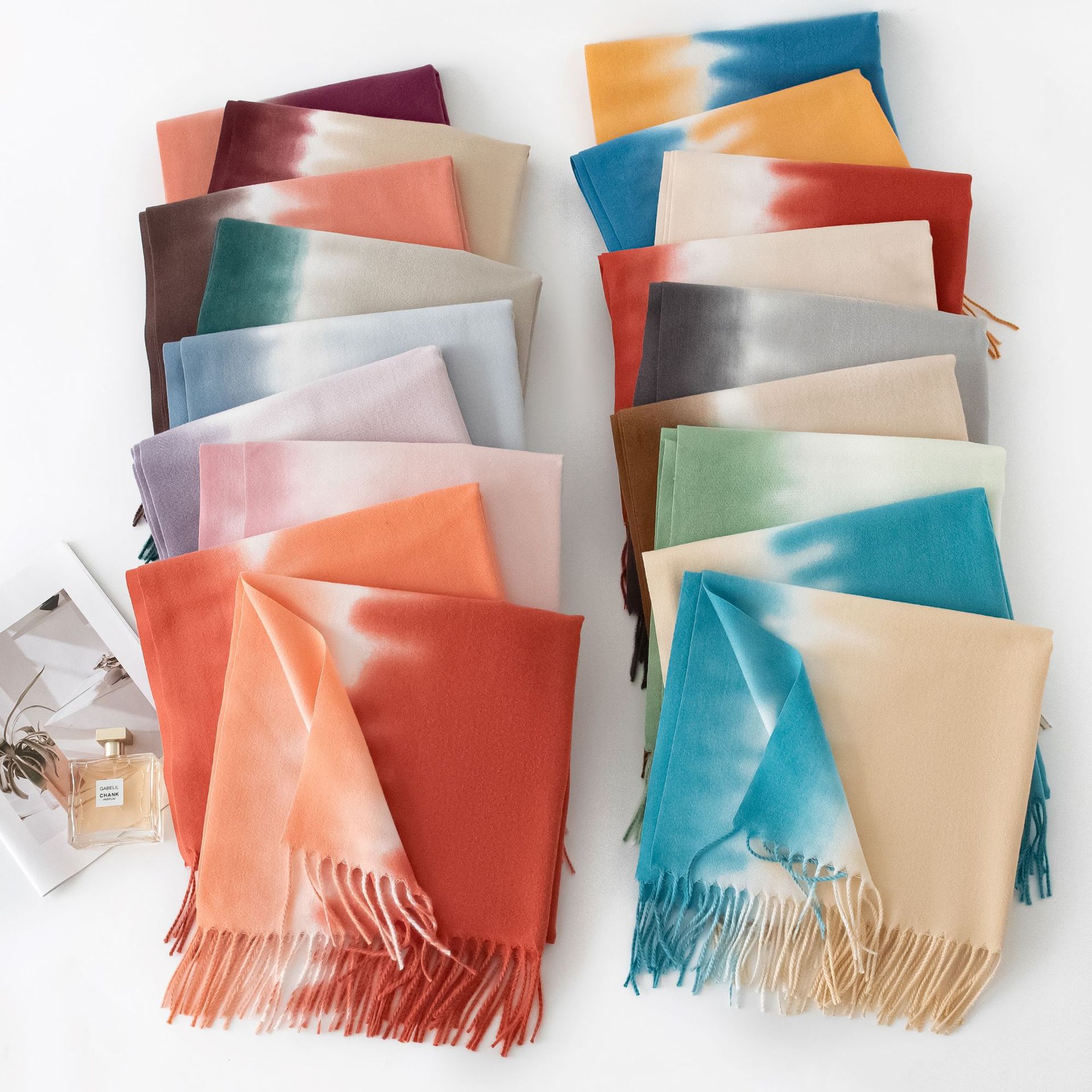 100% wool scarves for men and women, high-end feel, winter warmth, thick and versatile checkered wool scarves and shawls wholesale pic 7