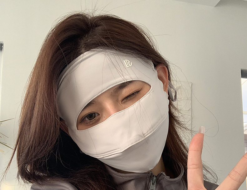 全脸防晒面罩夏季百搭防紫外线透气遮阳防晒口罩原纱冰丝脸基尼详情16