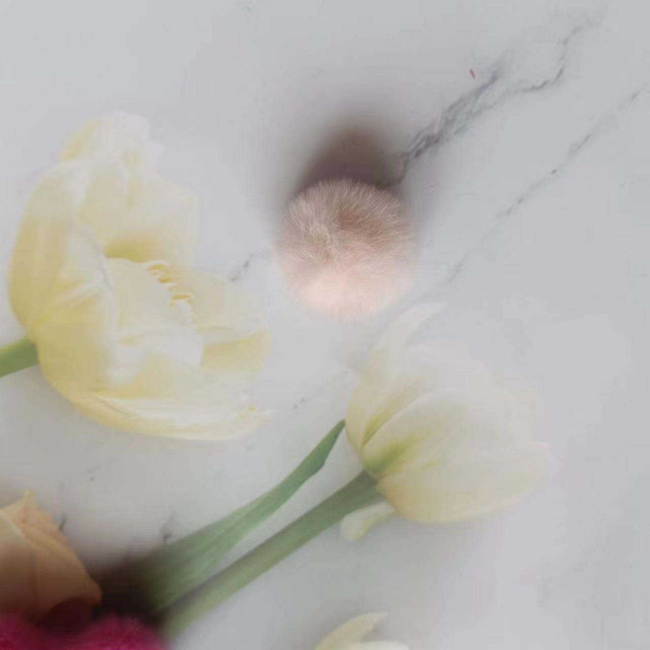 批发3-5厘米仿兔毛小毛球服饰鞋帽毛绒辅料头饰发夹diy毛球配件详情7