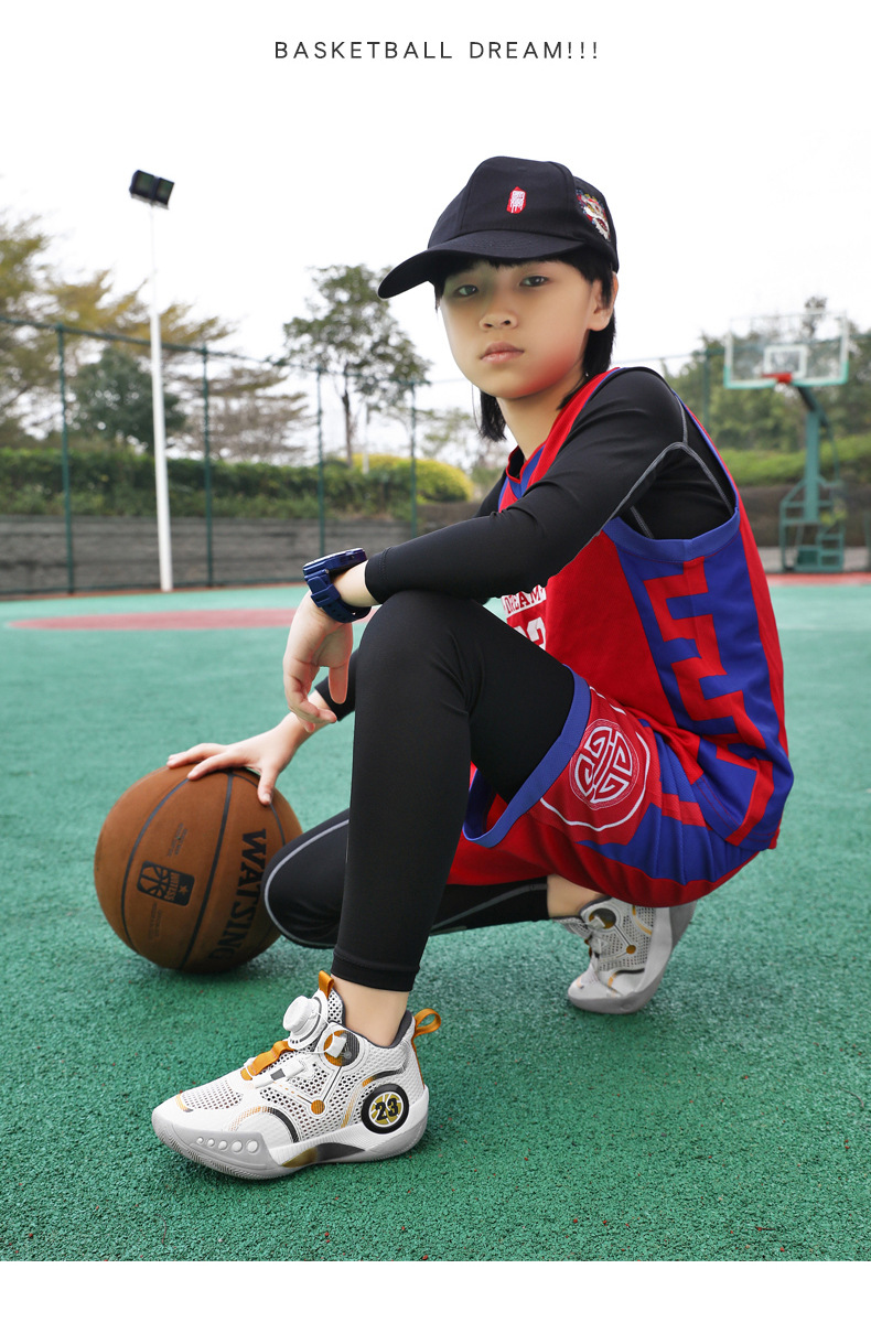 男童鞋篮球鞋夏款2024新款儿童透气运动单网鞋中大童男孩轻便鞋子详情23