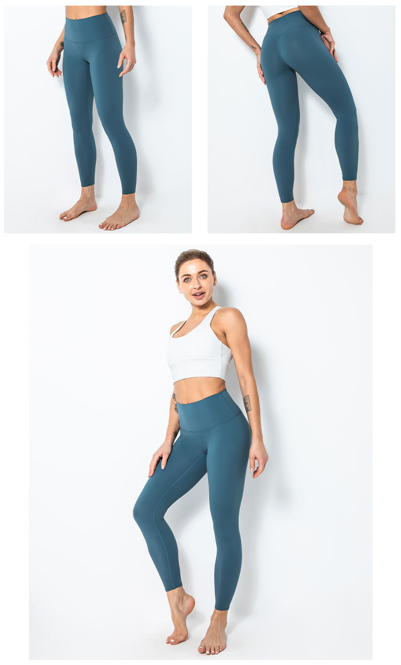 lulu瑜伽裤磨毛高腰提臀女夏外穿紧身运动跑步蜜桃臀裸感健身裤秋详情64