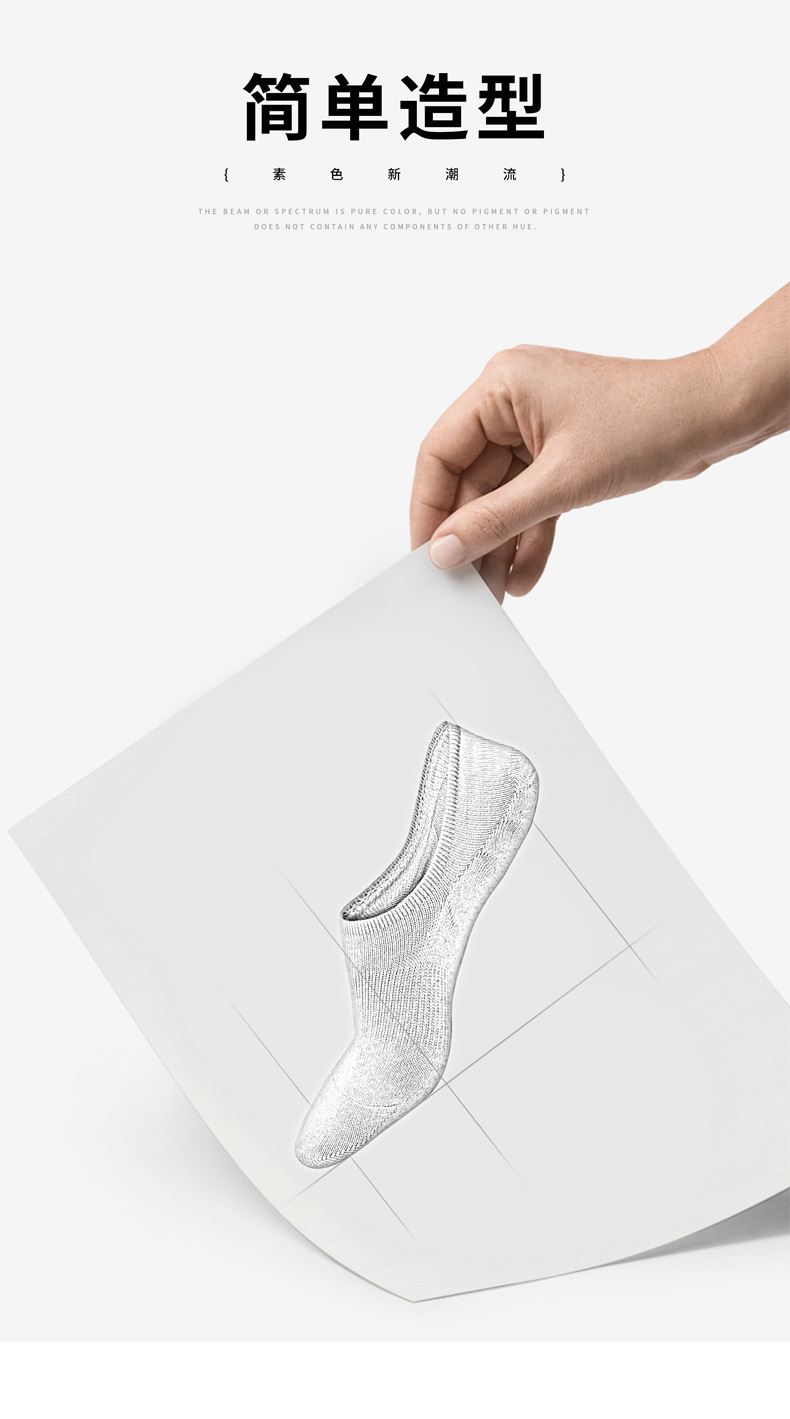 Amazon nuevo hombre barco calcetines verano transpirable calcetines de algodón calcetines casuales para adultos low top poco profundo no cae talón fabricante pic 3
