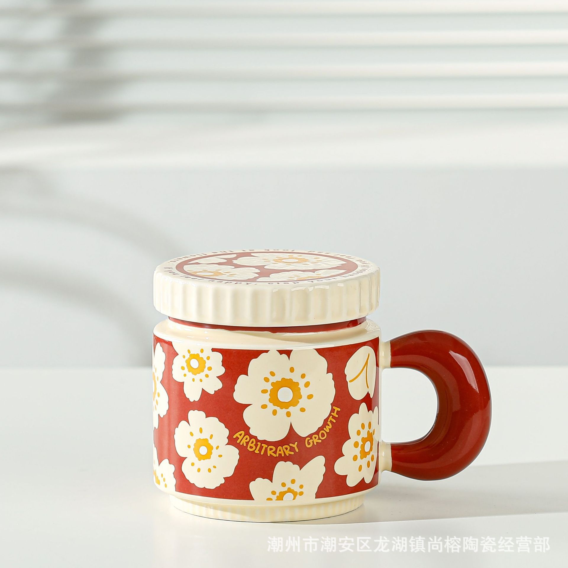 Creative flower ceramic cups, niche high-end coffee cups, light luxury mugs, water cups with high appearance standards, camellia cups as gifts pic 17