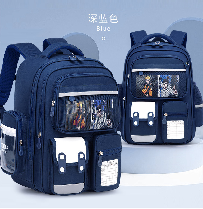 Kuromi cartoon schoolbag for primary school students, large-capacity children's backpack with spine support for grades one to four, five and six pic 19