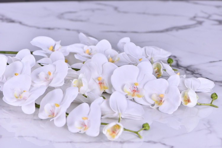 Factory supply of simulated Phalaenopsis, modern, simple and light luxury decoration, artificial flower touch, Phalaenopsis hand-painted soft decoration ornaments pic 16