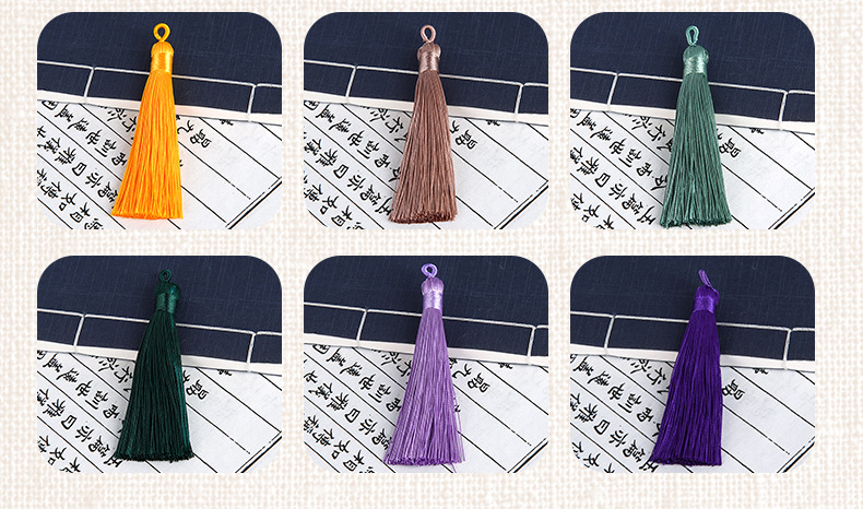 8cm拉圈流苏穗子挂饰小吊穗耳饰头饰耳坠高级感发卡发饰荷包diy详情5