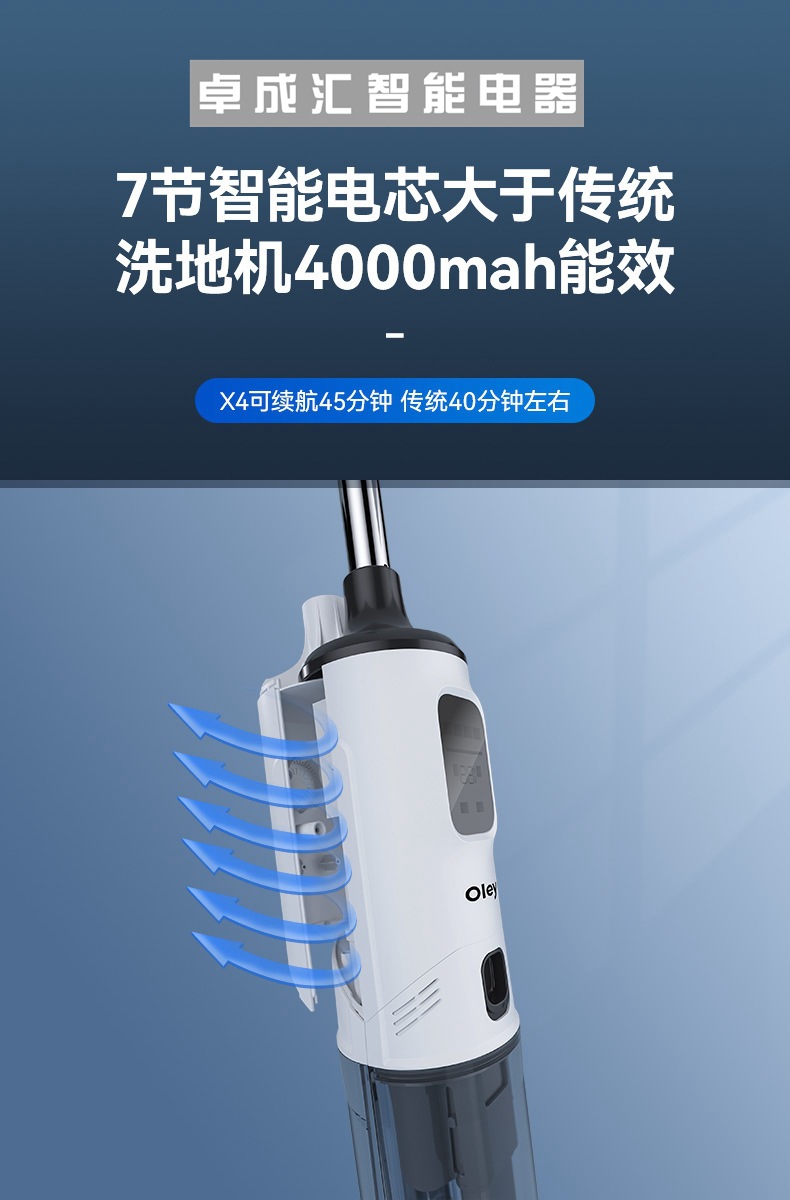 Floor scrubber, kitchen appliances, household electric voice self-cleaning mopping and suction integrated machine, sweeping and mopping electrolytic water cleaning machine pic 13