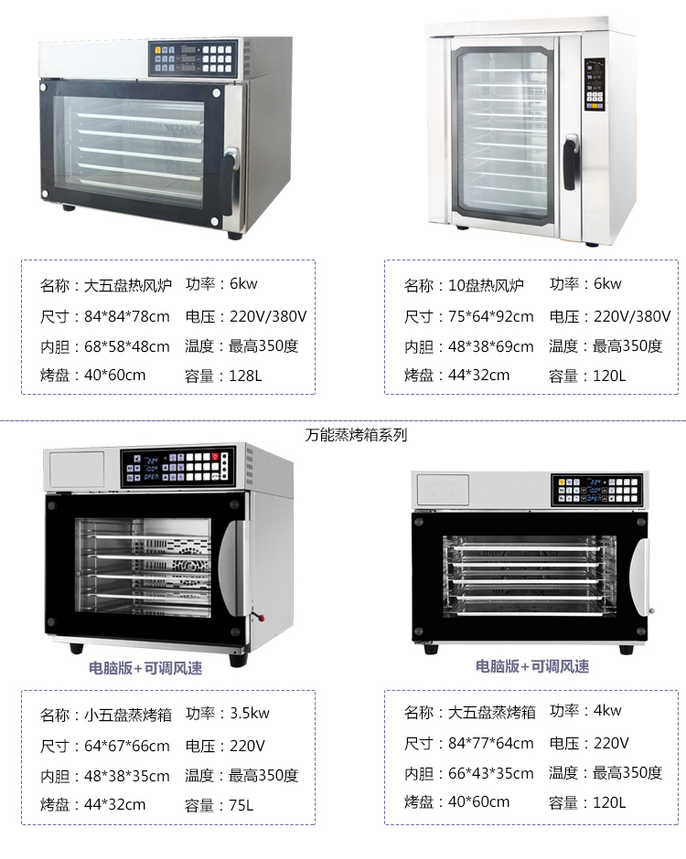 Horno de cocción comercial de gran capacidad horno caliente cocina hotel especial horno de circulación de aire caliente para cocinar y hornear todo en uno vitrina con aperitivos gourmet pic 2