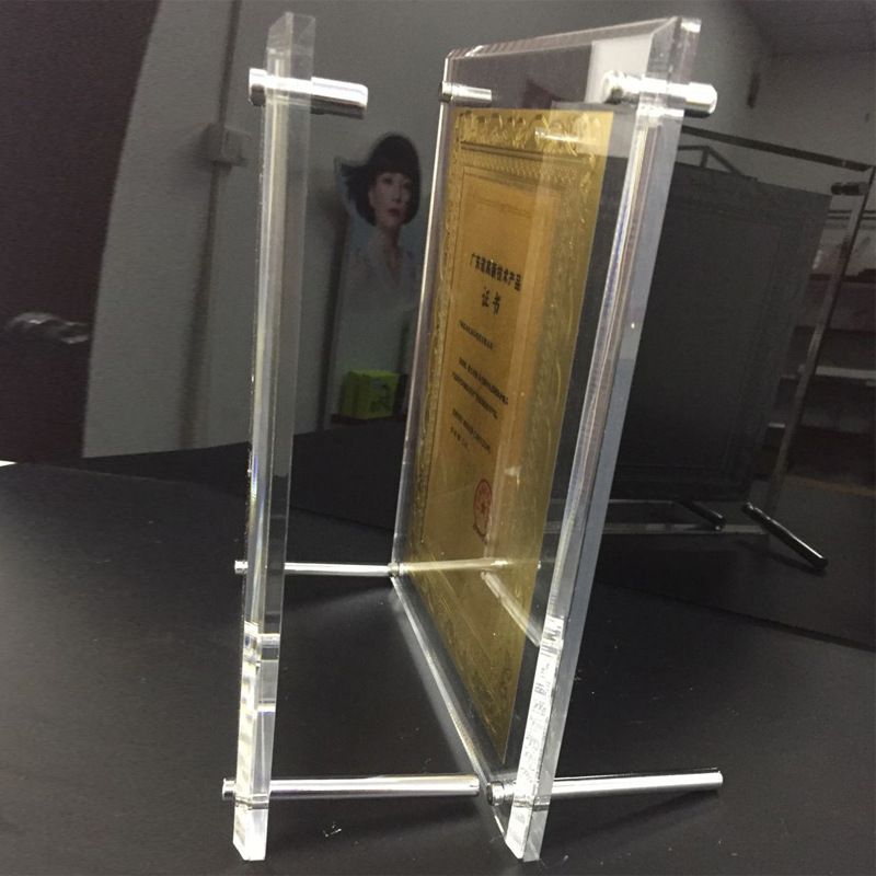 广告立牌金属台卡不锈钢亚克力酒水牌A4立牌台签展示桌牌定制详情6