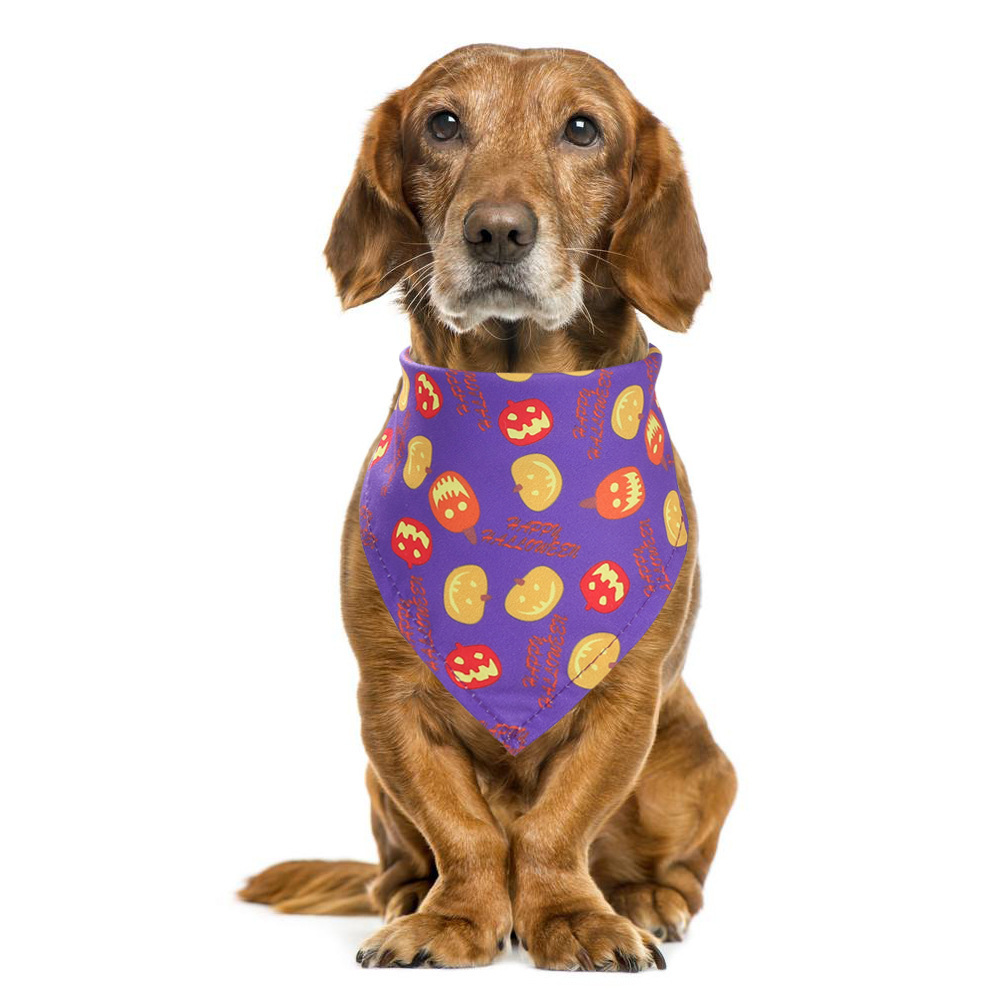 Pet scarf, Halloween pet saliva towel, cat decorative scarf, scarf, dog single-layer cute triangular scarf pic 19