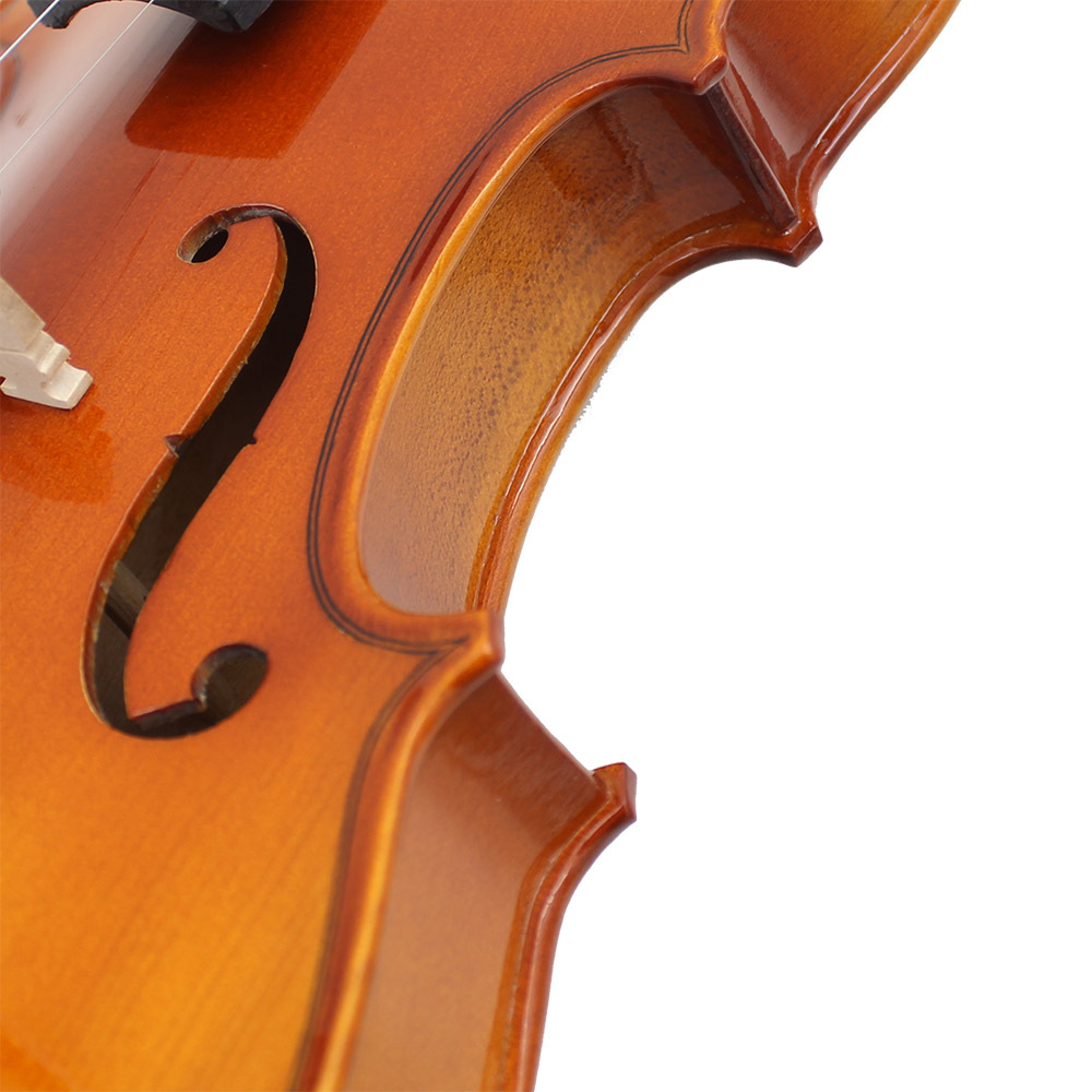 Aston Villa AV-03 Bright Natural color violin with Maple back and tiger grain solid wood Violin pic 21