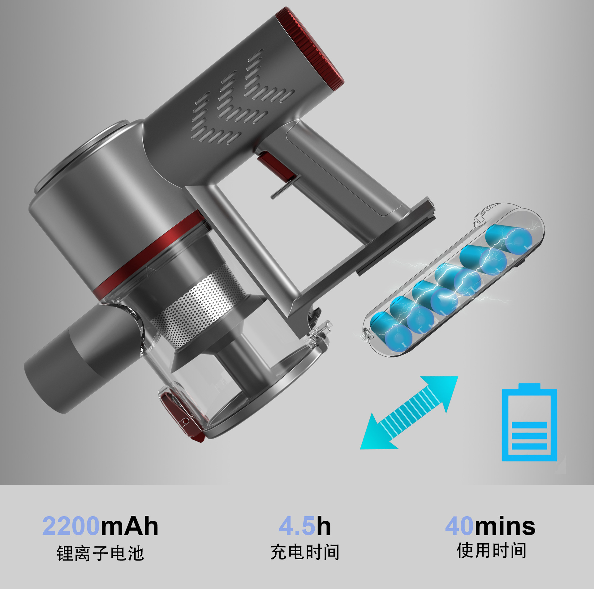 Wireless floor scrubber, small household appliances, smart sweeping, self-pushing vacuum cleaning, mopping and self-cleaning all-in-one machine pic 5