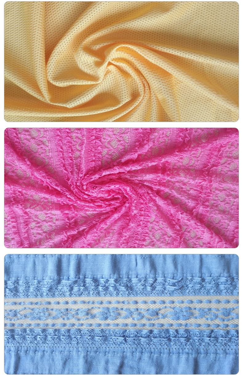 Factory direct sales of hexagonal mesh fabric, linen yarn, striped polyester mesh yarn fabric, clothing and sports goods mesh yarn fabric pic 5