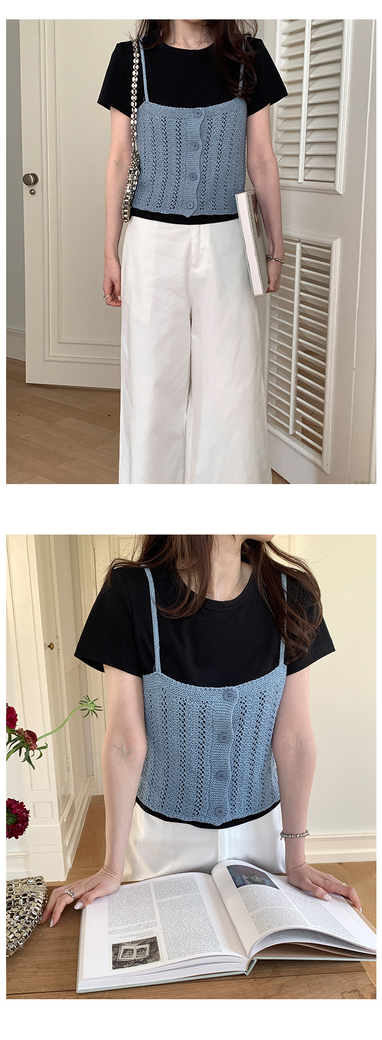 短款圆领t恤女春季2025广州十三行新款韩版纯色简约百搭短袖上衣详情19