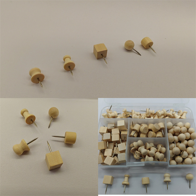 A creative office message board composed of 180 wooden thumbtacks, kindergarten art nails, I-shaped nails, and a cork photo wall pic 3