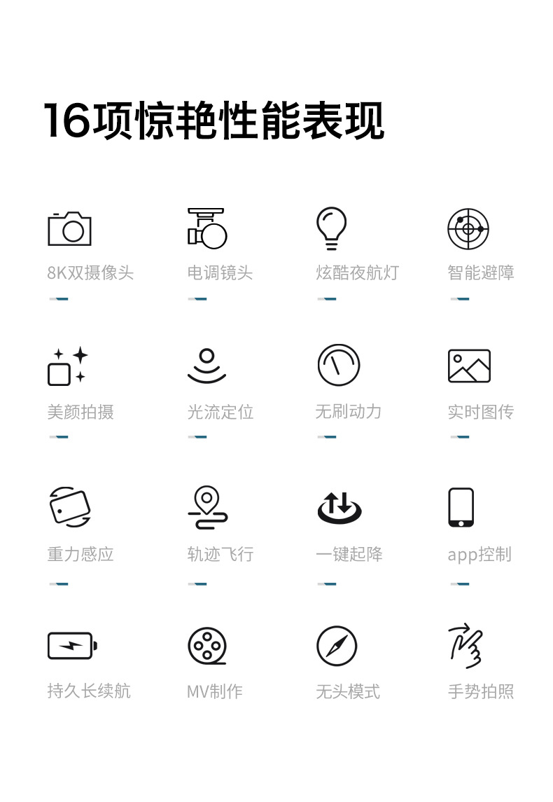 V196跨境新品无刷8K合金无人机高清电调航拍飞行器遥控飞机drone详情6
