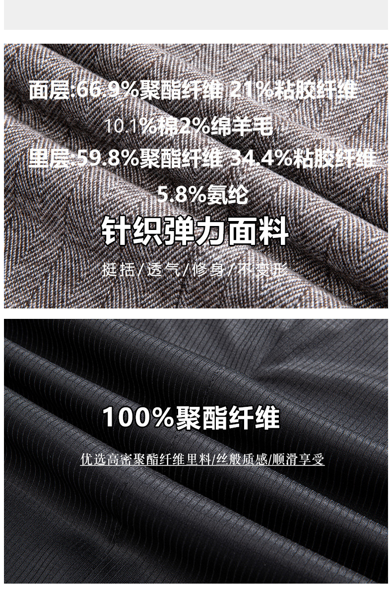 Laishibert autumn and winter knitted woolen woolen suits for young and middle-aged men, small suits for men, slim-fit woolen casual suits pic 30