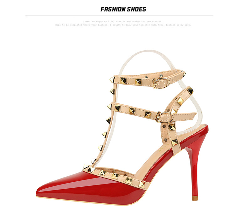 289-6欧美时尚铆钉女士尖头浅口高跟单鞋女式夏季新款凉鞋批发详情66