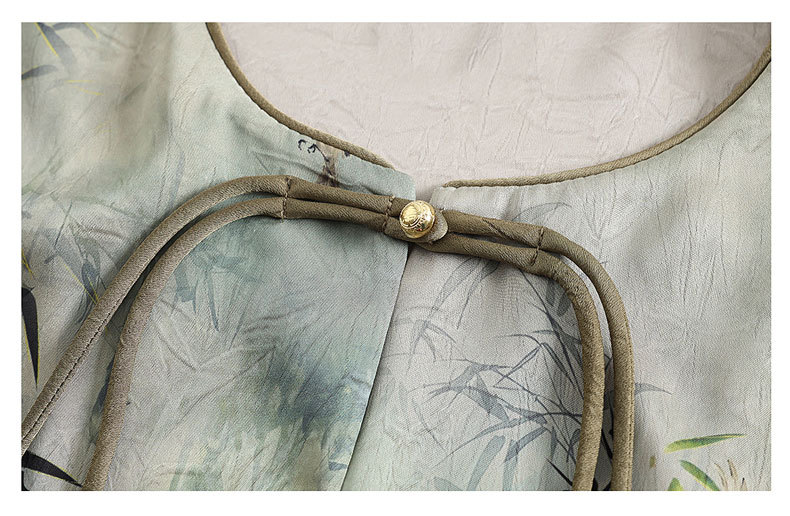 中年妈妈装新中式连衣裙套装女中老年夏季国风短款开衫长裙两件套详情37