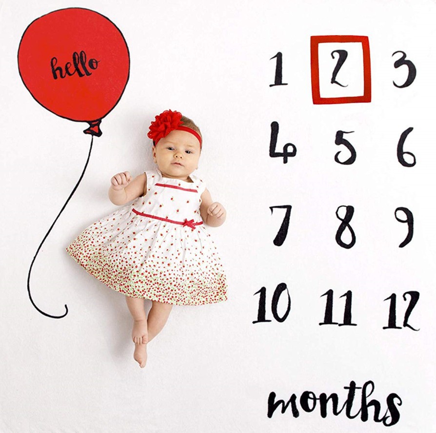 Baby milestone month photography background cloth, baby creative digital photography blanket background cloth, photography props pic 10