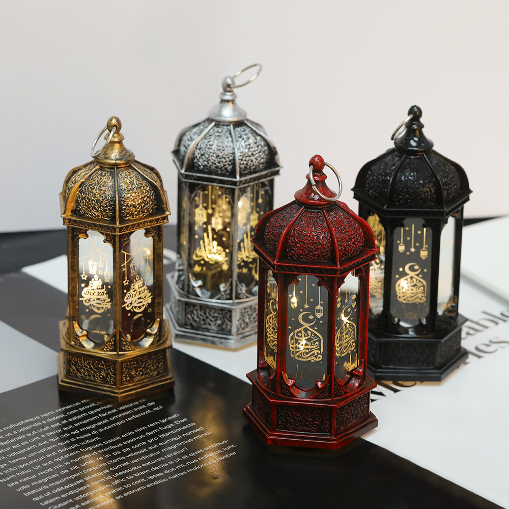 Ranadan Ramadan Lantern LED Eid al-Fitr Wind Lantern Craft Arab style pic 1