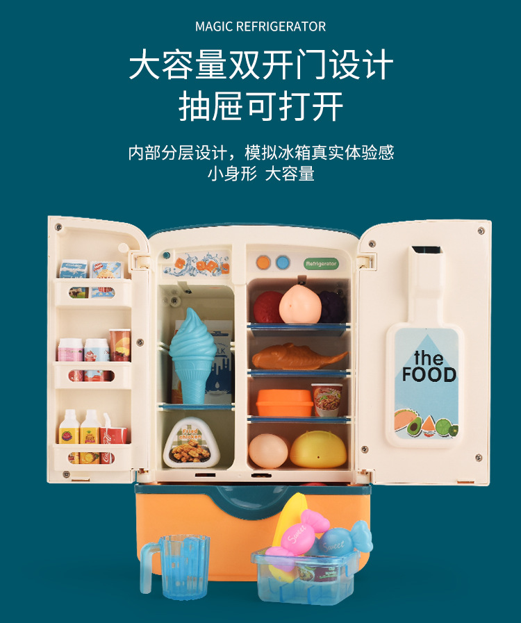 儿童过家家厨房冰箱玩具套装3岁4早教益智仿真厨具男女孩生日礼物详情5