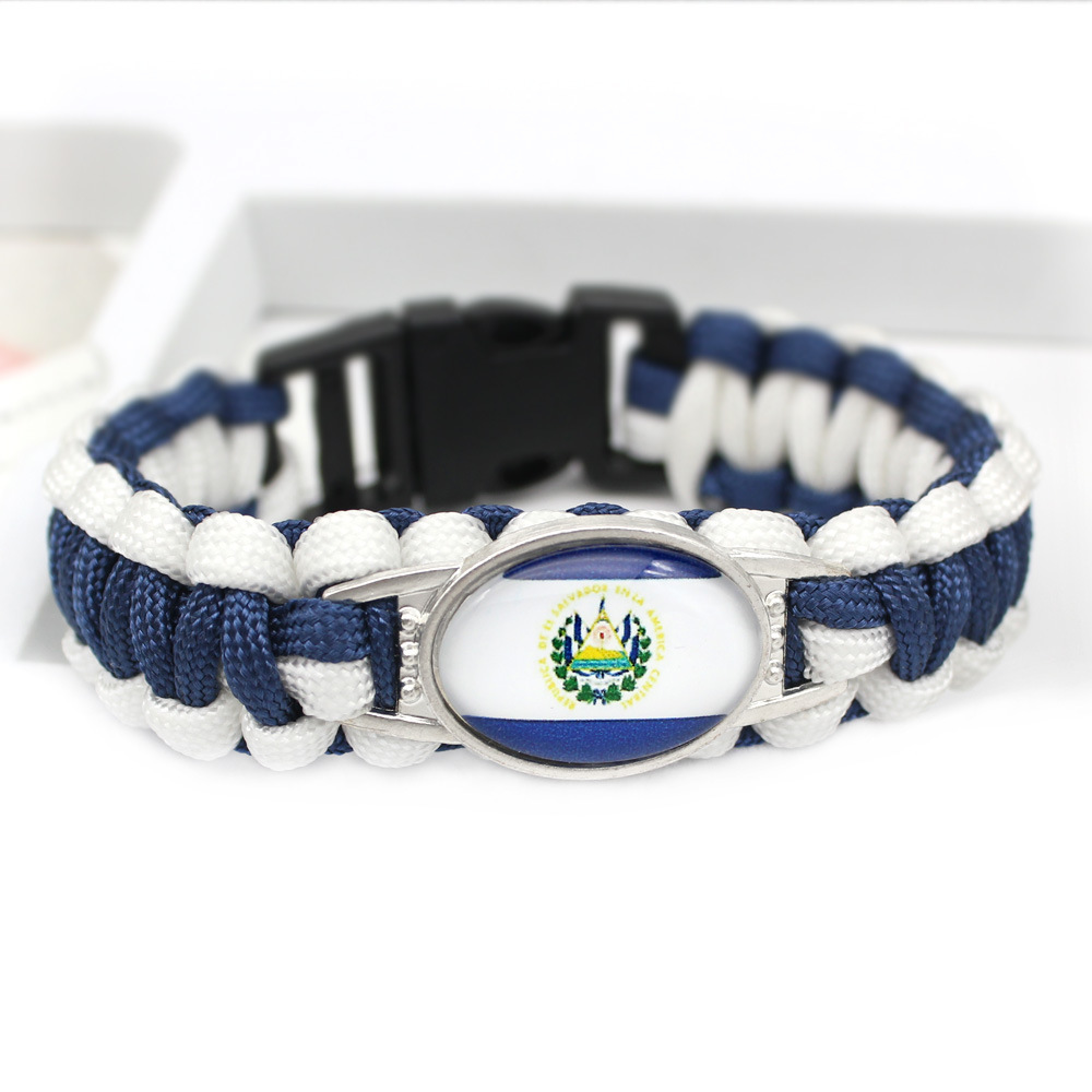 世界各国国旗手环 委内瑞拉 巴拉圭  国旗伞绳编织手链详情23