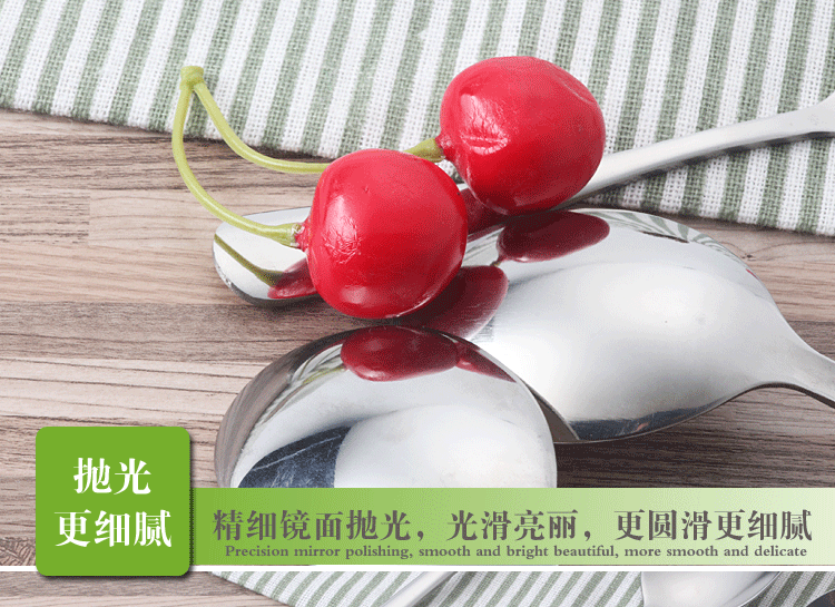 Factory wholesale 1010 series stainless steel oval spoons, soup spoons and tableware sets, customized stainless steel tableware pic 10