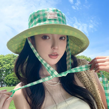 草编帽子女夏季防晒法式平顶草帽海边度假大帽檐遮阳帽高级感礼帽详情16