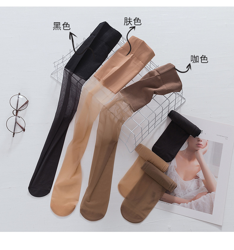 长筒丝袜防勾丝空调保暖老寒腿护膝袜性感高筒过膝大腿菠萝丝袜女详情22