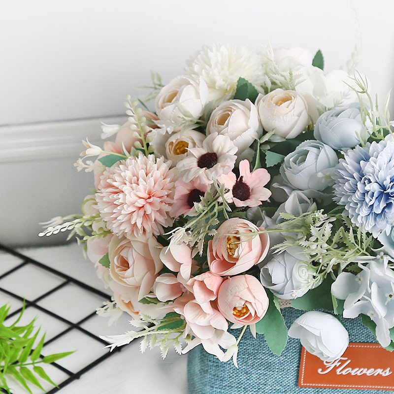 仿真花园林装饰工程户外居家摆件玫瑰厂家批发婚庆拍摄道具场景详情13