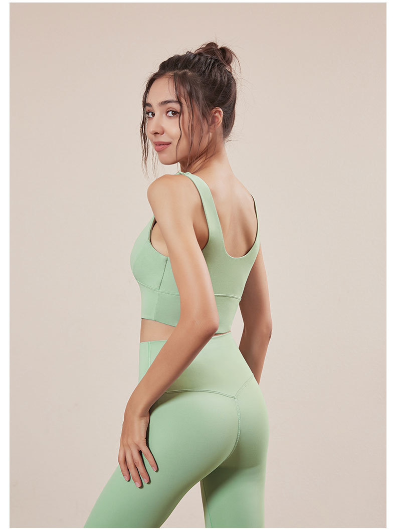 跨境新款莱卡纤维健身运动文胸防震跑步瑜伽背心运动内衣瑜伽服女详情43