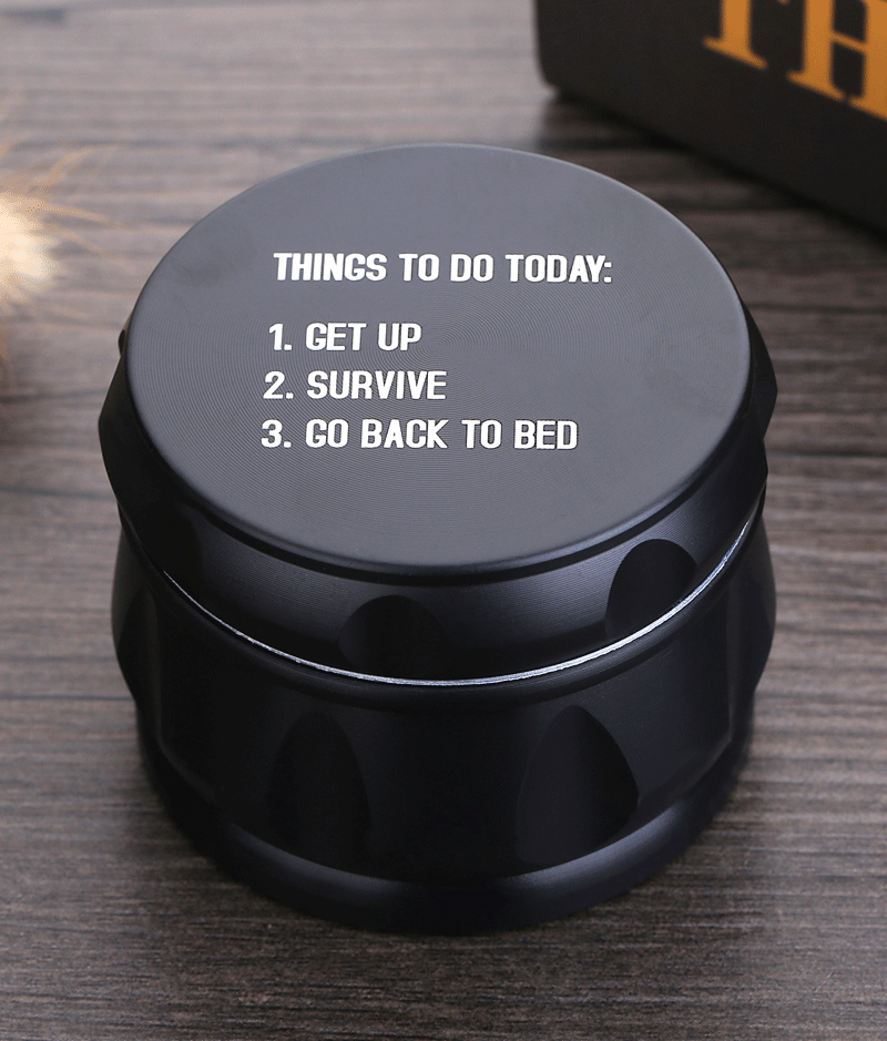 63mm黑色亚光4层鼓型磨烟器锌合金研磨器批发跨境外贸Grinder详情10