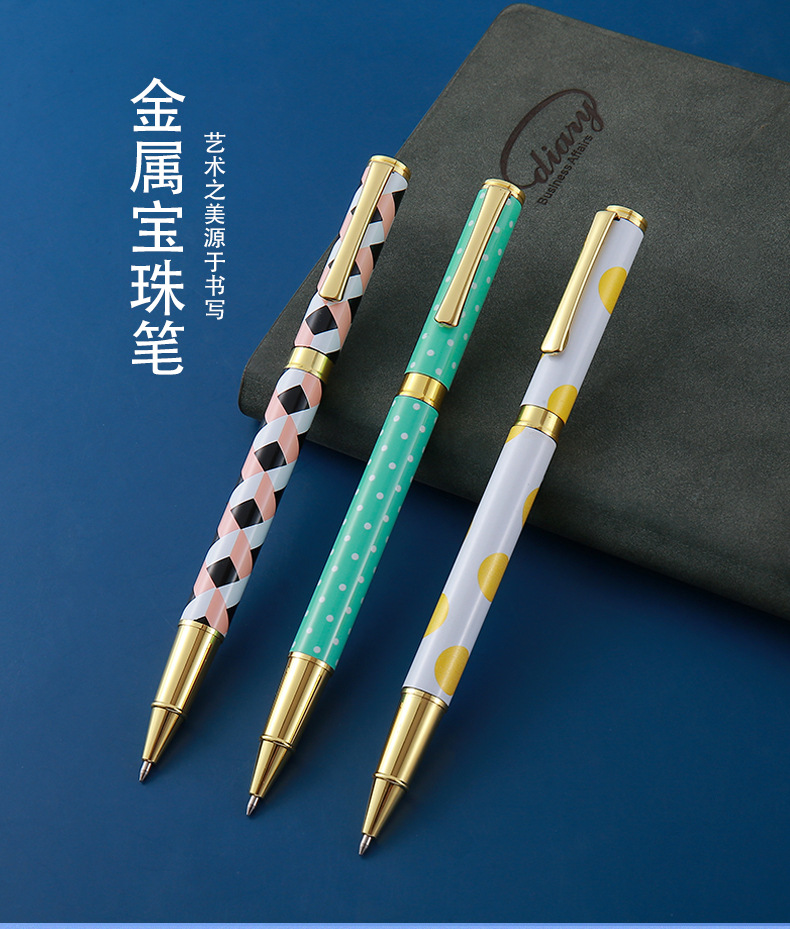 Metal signature pens, office gel pens, metal ballpoint pens, student stationery pens, advertising gift pens pic 1