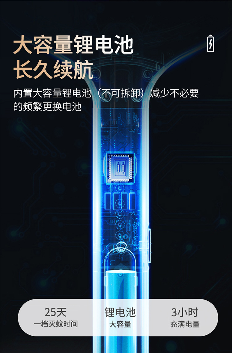 电击两用电蚊拍灭蚊器USB充电式家用电蚊拍灭蚊灯二合一详情16