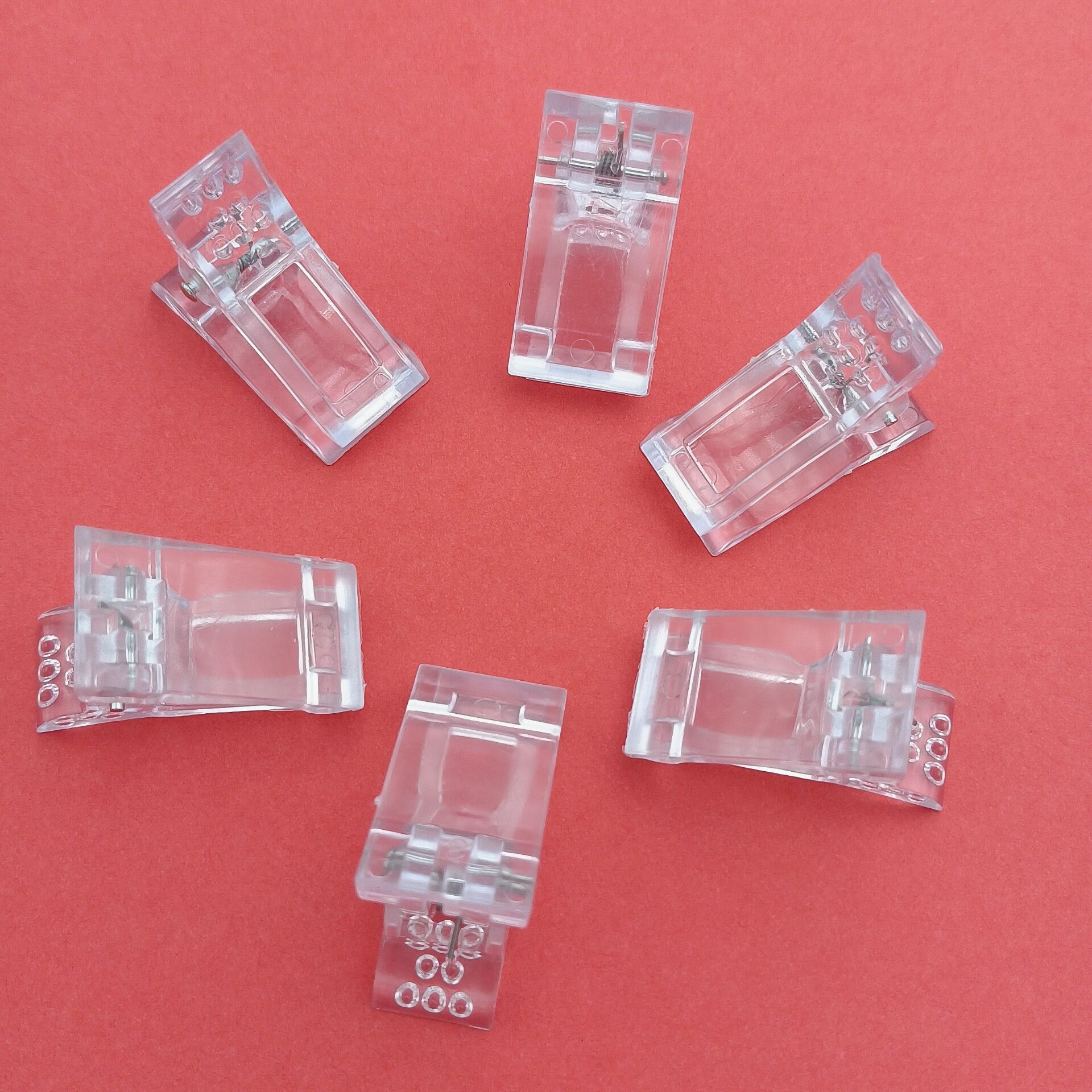 跨境现货美甲水晶夹 美甲固定夹 延长甲模固定指甲辅助水晶胶夹子详情4