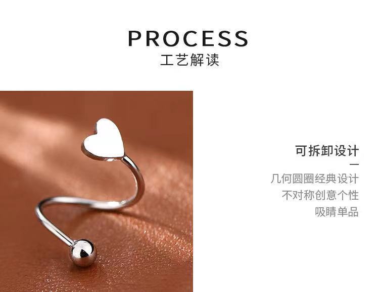 s925 sterling silver spring stud earrings for women, 2023 New style, personalized and light luxury stud earrings, small and exquisite earrings, high-end earrings pic 11