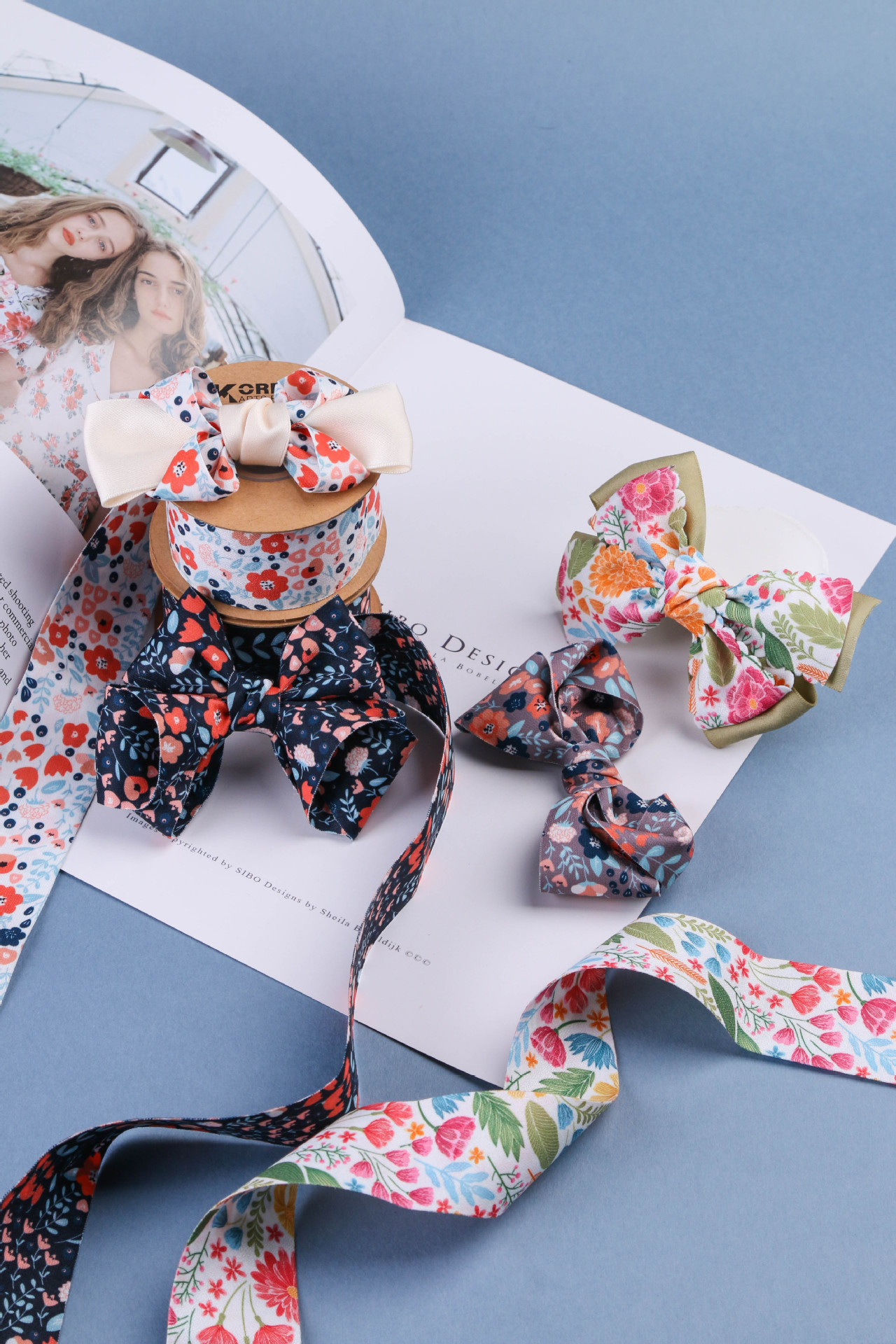 Chinese-style, national trend, lace, small floral, floral, green leaf hair accessory materials, gifts, fresh flower packaging, shoes, flowers, straw hats, bows, floral ribbons pic 5