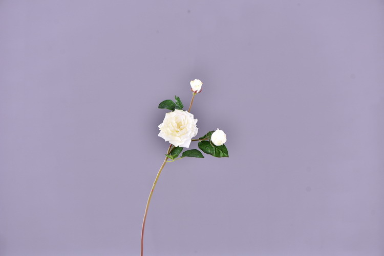 Lanjin wholesale artificial flowers 3-head roses, wedding and home silk flowers, high-end decorative artificial flowers, hand-held roses, multi-head roses pic 31