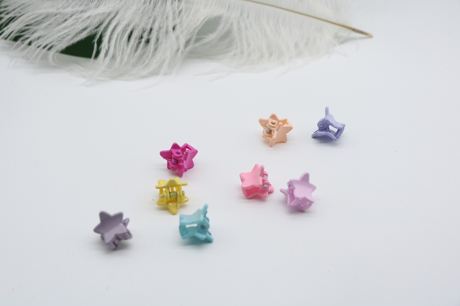 韩版可爱迷你星星小抓夹儿童卡通发卡糖果色碎发侧边刘海夹发夹详情8