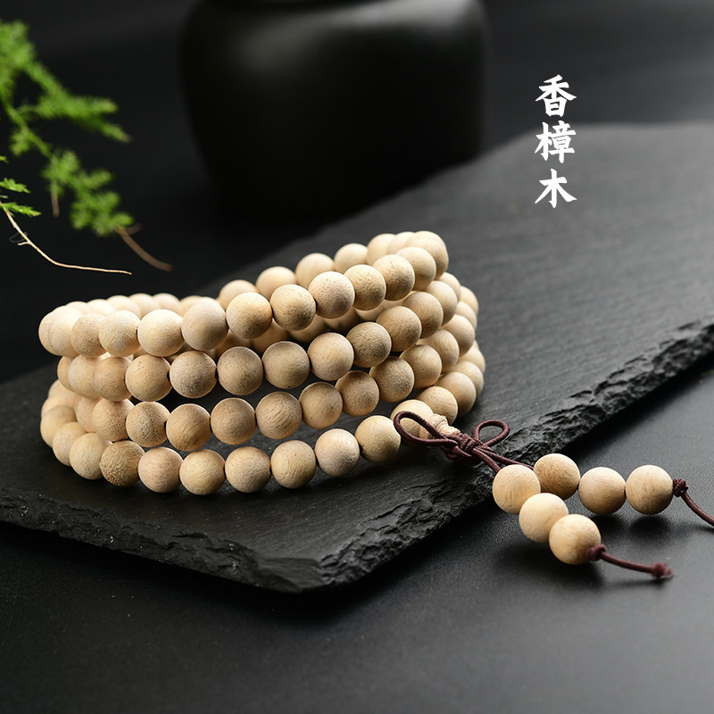 Wholesale of wooden cultural and recreational bracelets made of yellow rosewood, old mountain sandalwood, yellow rare sandalwood, agarwood, green sandalwood Buddhist prayer beads and prayer beads for women pic 17