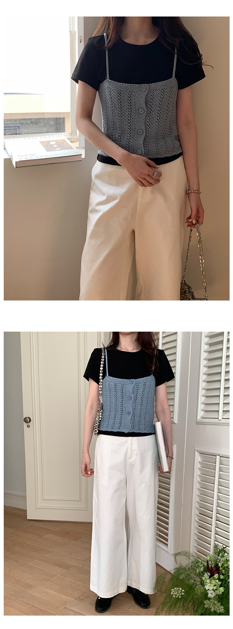 短款圆领t恤女春季2025广州十三行新款韩版纯色简约百搭短袖上衣详情18