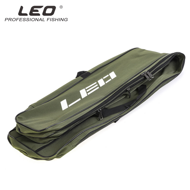 28064 LEO/ Leou [Double-Layer knife-shaped Large-belted Fishing Tackle Bag 1.3m] European-style reservoir fishing rod and sea rod Bag pic 9