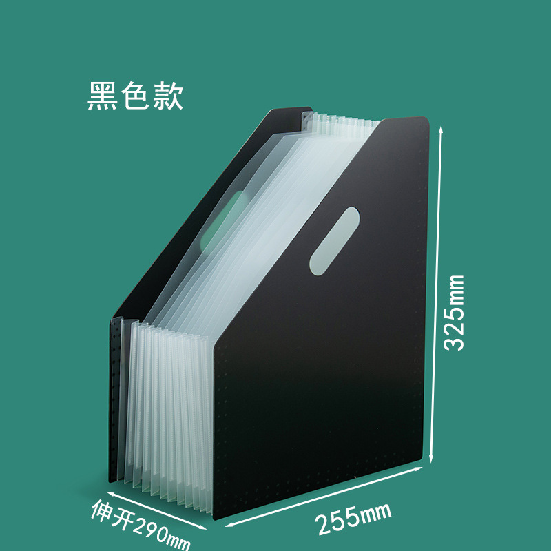 13-compartment slanted standing vertical organ bag file storage bag, retractable multi-layer student test paper folder pic 6