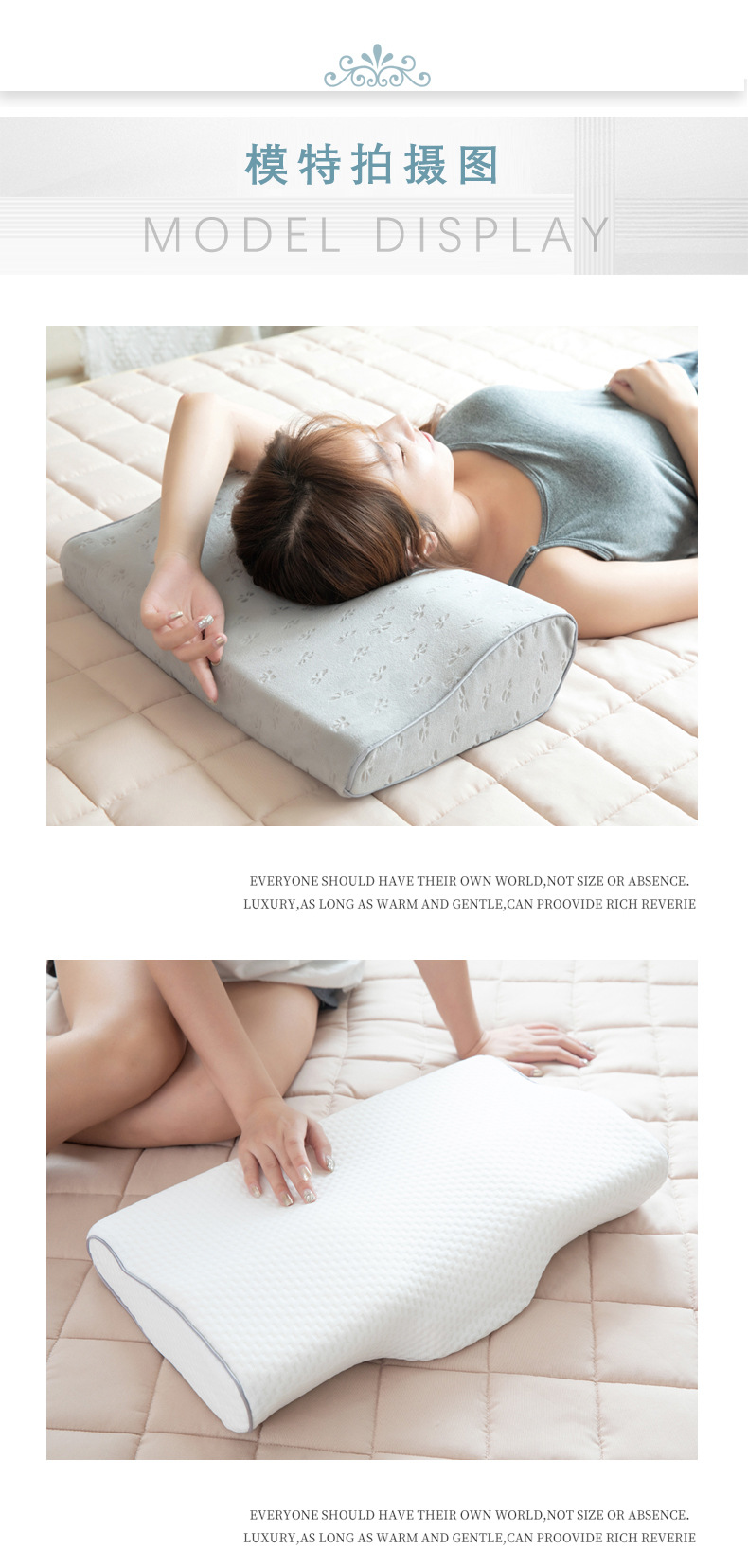Wholesale memory pillows, memory butterfly-shaped pillows, slow rebound health care neck protection pillows, memory pillows. Larger quantities offer better prices pic 11