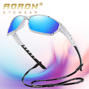 New one-piece large-frame outdoor sports sunglasses, cross-border polarized and colorful cycling sunglasses, trendy sunglasses 3086 pic 5