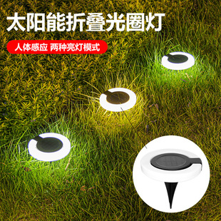 Outdoor solar ice brick lights, floor tile lights, household 4LED square ice block lights, courtyard and garden glass decorative lights pic 13